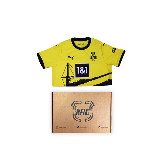 dortmund yellow football shirt with box