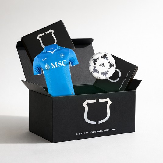 Kids Mystery Football Shirt and Ball Box Bundle